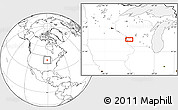 Blank Location Map of Red Mound