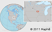 Gray Location Map of Red Mound