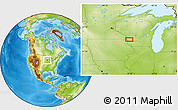 Physical Location Map of Red Mound