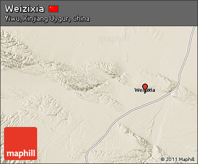 Shaded Relief 3D Map of Weizixia