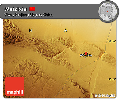 Physical Map of Weizixia