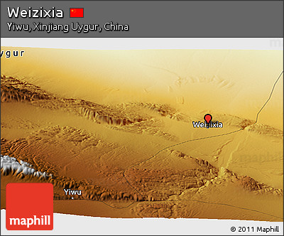 Physical Panoramic Map of Weizixia