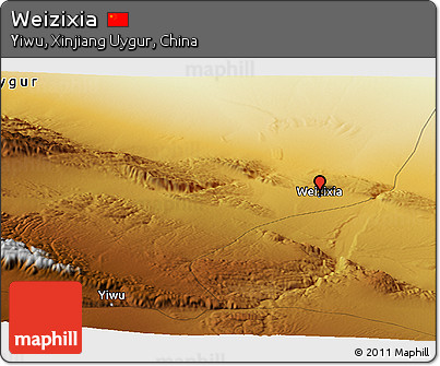 Physical Panoramic Map of Weizixia