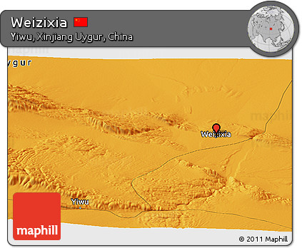Political Panoramic Map of Weizixia
