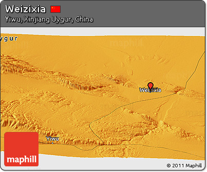 Political Panoramic Map of Weizixia