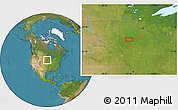 Satellite Location Map of Wallingford