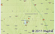 Physical Map of the area around 43° 27' 40" N, 95° 7' 30" W