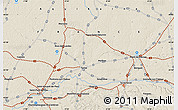 Shaded Relief Map of Rivière-Saas-et-Gourby