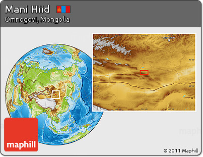 Physical Location Map of Mani Hiid
