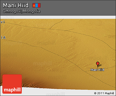 Physical Panoramic Map of Mani Hiid