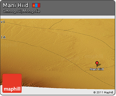 Physical Panoramic Map of Mani Hiid