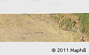 Satellite Panoramic Map of the area around 43° 53' 30" N, 104° 28' 29" W