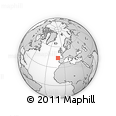Outline Map of the Area around 43° 53' 30" N, 10° 58' 29" W, rectangular outline