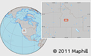 Gray Location Map of Lowman