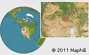 Satellite Location Map of Lowman