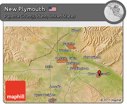 New Plymouth Idaho Map Free Satellite 3D Map Of New Plymouth