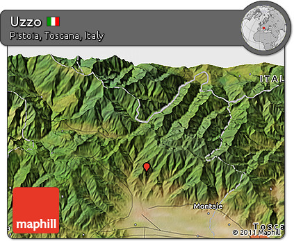 Satellite 3D Map of Uzzo