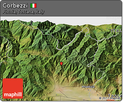 Satellite 3D Map of Corbezzi