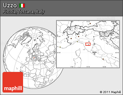 Blank Location Map of Uzzo