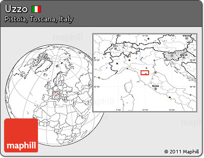 Blank Location Map of Uzzo