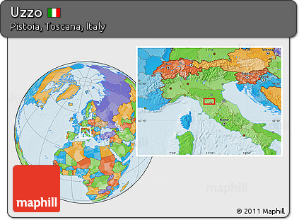 Political Location Map of Uzzo