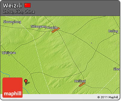 Physical 3D Map of Weizili
