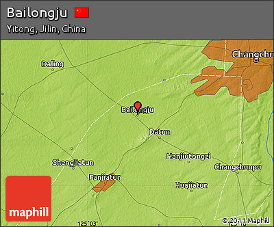 Physical Map of Bailongju