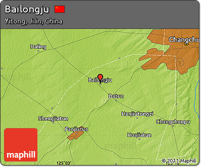 Physical Map of Bailongju