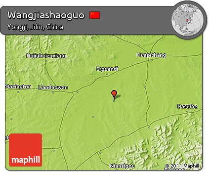 Physical 3D Map of Wangjiashaoguo