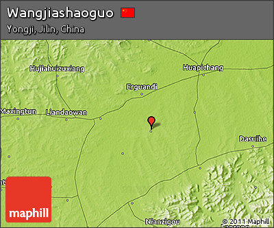 Physical 3D Map of Wangjiashaoguo