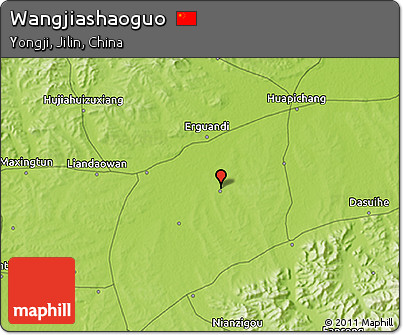 Physical 3D Map of Wangjiashaoguo
