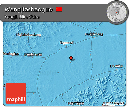 Political 3D Map of Wangjiashaoguo