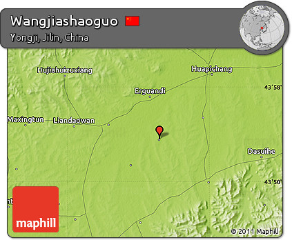Physical Map of Wangjiashaoguo