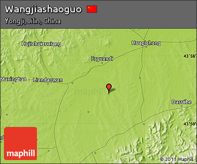 Physical Map of Wangjiashaoguo