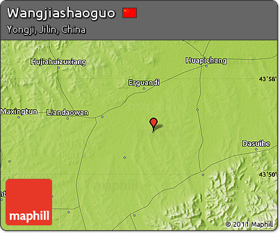 Physical Map of Wangjiashaoguo
