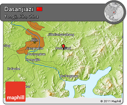 Physical 3D Map of Dasanjiazi
