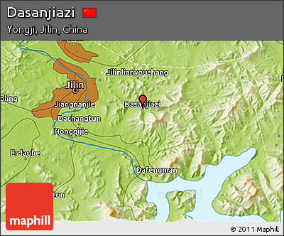 Physical 3D Map of Dasanjiazi