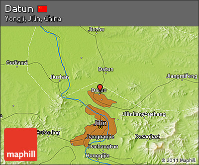 Physical 3D Map of Datun