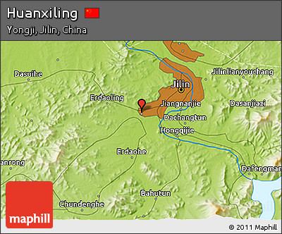 Physical 3D Map of Huanxiling
