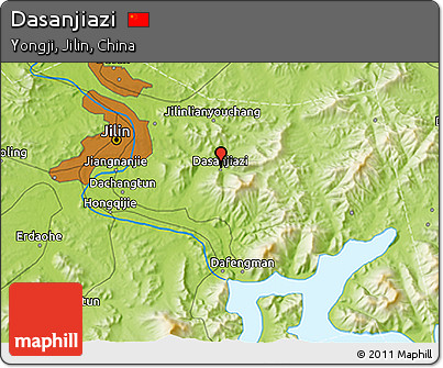 Physical 3D Map of Dasanjiazi