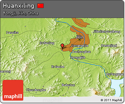 Physical 3D Map of Huanxiling