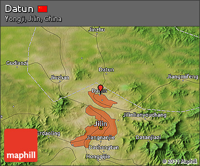 Satellite 3D Map of Datun