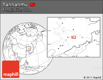 Blank Location Map of Yannanmu