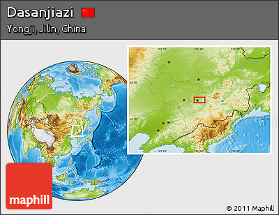 Physical Location Map of Dasanjiazi