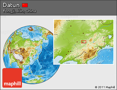Physical Location Map of Datun