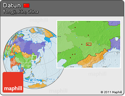 Political Location Map of Datun