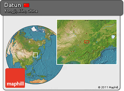 Satellite Location Map of Datun