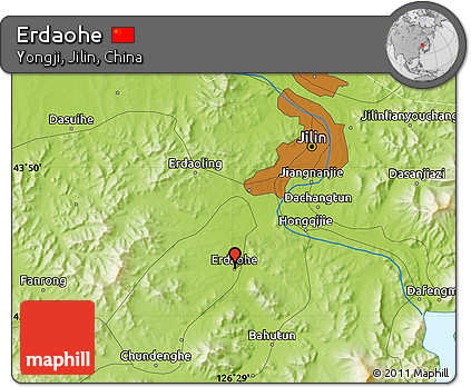 Physical Map of Erdaohe