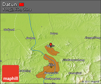 Physical Map of Datun