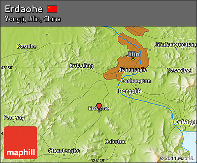 Physical Map of Erdaohe